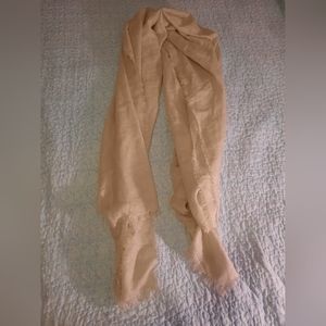 Beige sparkle shawl/scarf